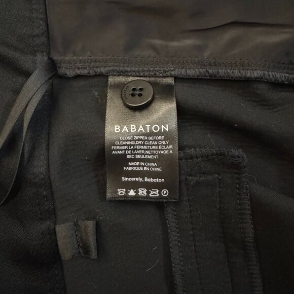 Aritzia Babaton Command Cropped Pant | Black Vegan Leather | Size 12/L - Picture 10 of 15